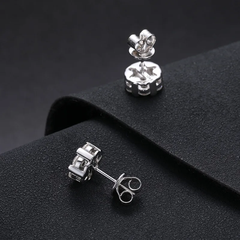 Add elegance to your collection with the 925S Moissanite Cluster Stud Earrings in White Gold. These 10mm studs feature a cluster of moissanite stones that deliver unmatched sparkle. The 925 sterling silver base, plated in White Gold, ensures long-lasting durability and comfort, making these earrings the perfect choice for those who want to shine bright in any setting.