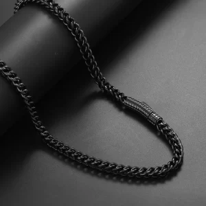 Add an edge to your look with the Stainless Steel Rope Chain in Black Gold. This 6mm chain is crafted from durable stainless steel and finished with sleek Black Gold plating. The unique dark finish adds a modern twist to the classic rope design, making it perfect for those who want to stand out. Whether layered or worn solo, the Black Gold finish ensures this chain brings a bold, sophisticated look to any occasion, making it a must-have accessory for any wardrobe.