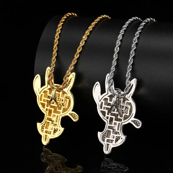 Fans of the iconic Powerpuff Girls will love this Blossom Pendant, crafted in gold plating and embellished with diamonds for extra sparkle. Hypoallergenic and waterproof, this piece is designed for everyday wear, bringing fun and nostalgia to any Hip Hop outfit. Whether you're treating yourself or gifting a Powerpuff Girls enthusiast, this pendant captures the charm of Blossom and adds a playful touch to your jewelry collection.