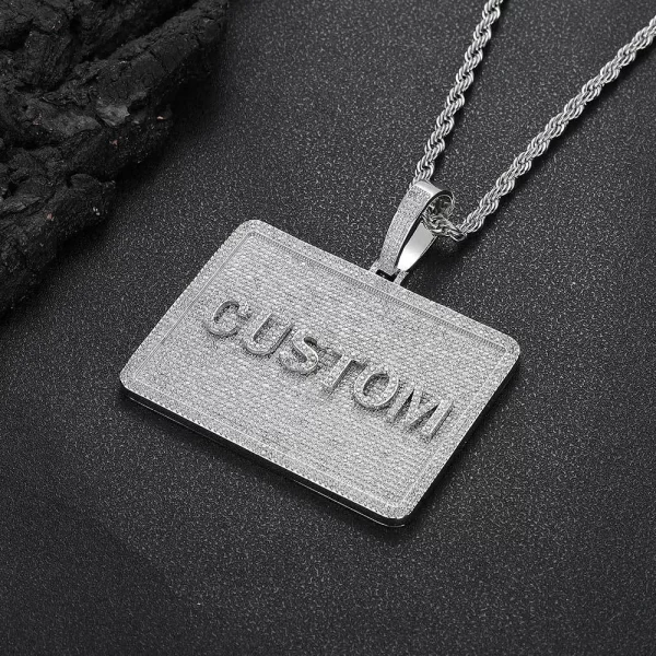 The Custom 3D Square Letter Pendant in White Gold delivers a bold yet sophisticated look. Measuring 80mm, this pendant is framed in sleek white gold plating and encrusted with VVS simulated diamonds for a high-shine finish. Hypoallergenic and scratch-resistant, it's perfect for both everyday wear and special occasions. Whether you're customizing it for yourself or gifting it, this pendant brings Hip Hop luxury and personal style together in one standout piece that¡¯s both fashionable and meaningful.