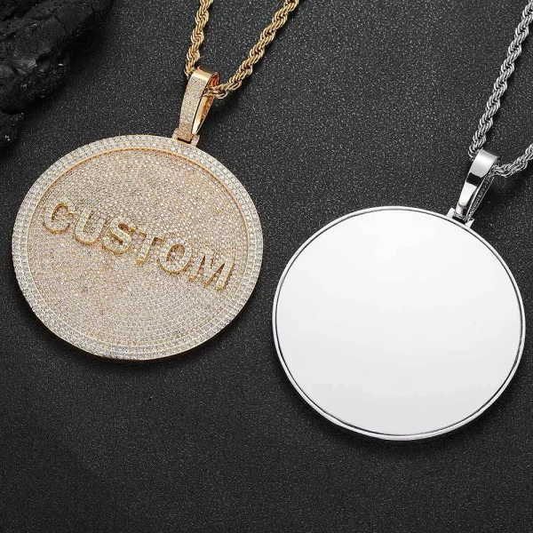 Elevate your jewelry game with the Custom 3D Letter Pendant in White Gold. Measuring 80mm, this pendant is crafted from high-quality white gold plating and encrusted with VVS simulated diamonds, offering a luxurious yet personal touch. Hypoallergenic and scratch-resistant, it's designed for everyday wear or special events. Whether you're showcasing your initials or gifting to someone special, this piece adds a bold element of personalized style to any Hip Hop look.