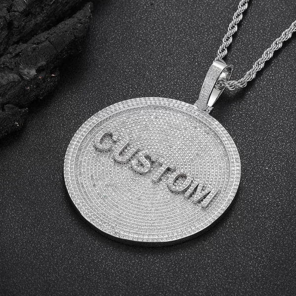 Elevate your jewelry game with the Custom 3D Letter Pendant in White Gold. Measuring 80mm, this pendant is crafted from high-quality white gold plating and encrusted with VVS simulated diamonds, offering a luxurious yet personal touch. Hypoallergenic and scratch-resistant, it's designed for everyday wear or special events. Whether you're showcasing your initials or gifting to someone special, this piece adds a bold element of personalized style to any Hip Hop look.