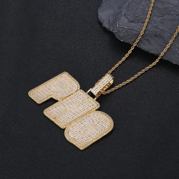 Stand out with the Custom Letter Pendant in Yellow Gold, a bold statement piece that can be personalized with your initials or a special word. The high-quality Yellow Gold plating provides a luxurious finish, while its hypoallergenic, waterproof, and scratch-resistant properties ensure comfort and durability for everyday wear. Whether you're gifting it to someone special or adding it to your own collection, this pendant combines modern Hip-Hop style with a personal touch, making it a must-have accessory for any occasion.