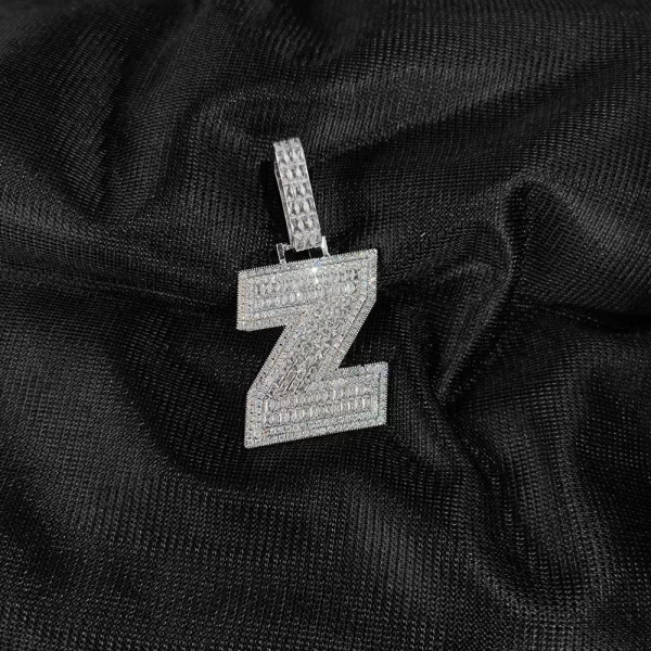 This White Gold Custom Letter Pendant offers a bold way to personalize your style. The durable White Gold plating adds a luxurious shine, while its hypoallergenic and waterproof features ensure comfort for everyday wear. Fully customizable with your initials or a meaningful word, this pendant is a statement piece that blends personal flair with Hip-Hop aesthetics. Scratch-resistant and built for longevity, it’s the perfect accessory for casual streetwear or formal occasions, making it a versatile addition to any jewelry collection.