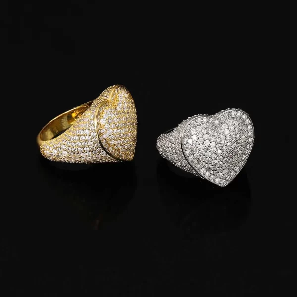 Show your love with the Iced Bling Heart Ring in Yellow Gold. This Gold Plated ring features a heart-shaped design with VVS Simulated Diamonds, perfect for adding a touch of romance and luxury to your Hip Hop look. Ideal for gifting or personal wear, it¡¯s a stunning piece that expresses both style and affection.